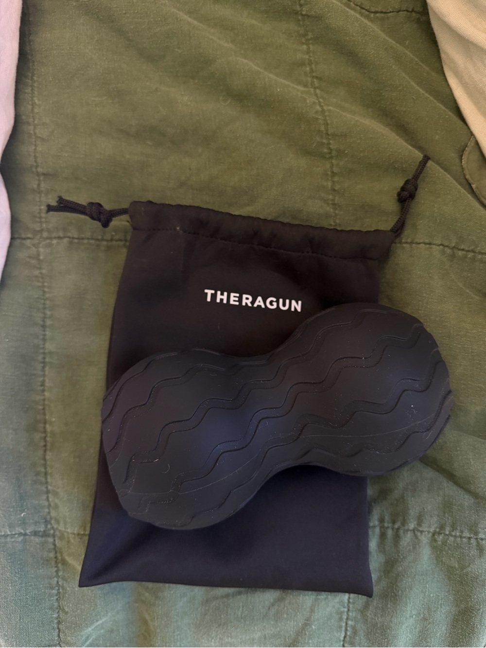 Therabody Wave Duo Massage Roller with Carry Pouch